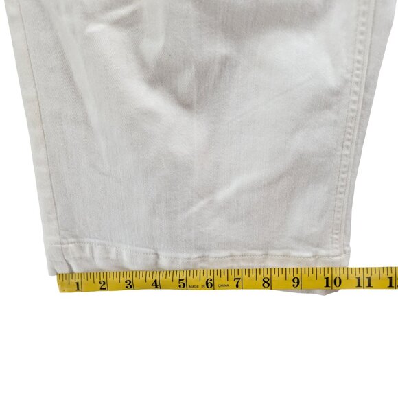 Paige Anessa Wide Leg Jeans Womens White Light Ecru Stretch Denim Size 29 - Picture 11 of 12